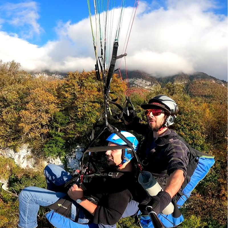 Vol Prestige Chambéry - Lac du Bourget - Conditions idéales pour un beau vol au dessus du Lac et voir Aix depuis le ciel